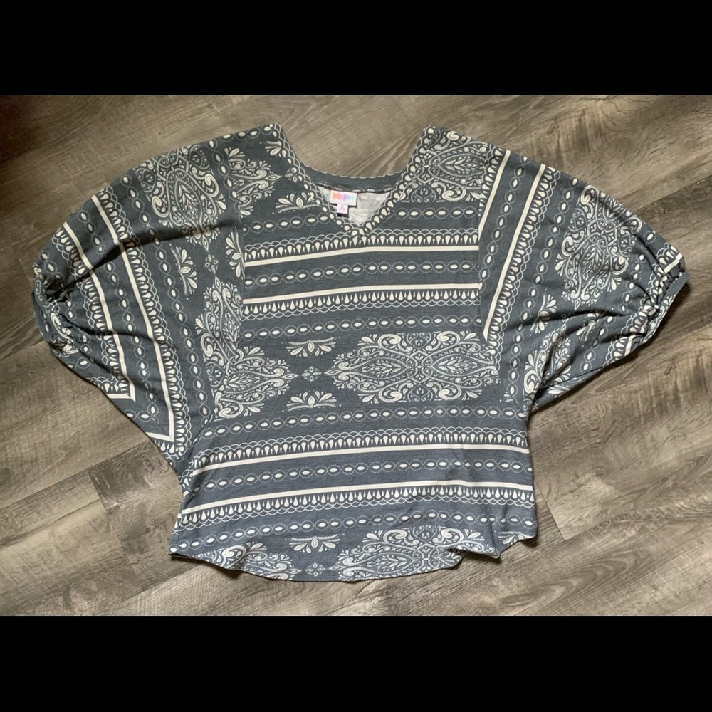 LuLaRoe Medium Renee Baloon Sleeve Top